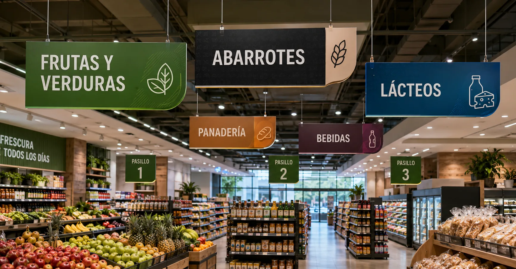 Anuncios para supermercados y tiendas comerciales